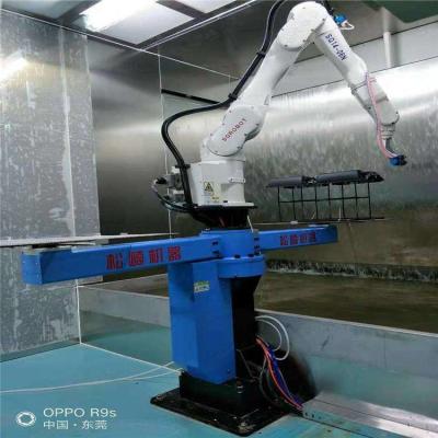 China Car Interior Parts 1500mm Robot Painting Machine 6 Axis With Spray Booth for sale