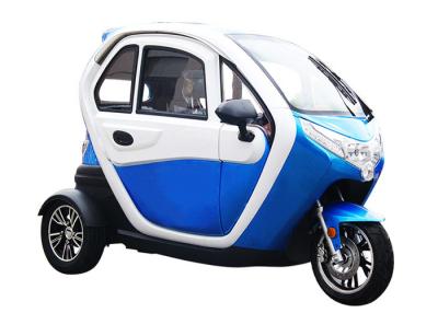 China Three Wheels Enclosed Electric Tricycle 1500W Motor Aluminium Adjustable Seat for sale