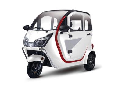 China White Grey Enclosed Electric Tricycle Slow Speed 1000W WithLithium Battery for sale
