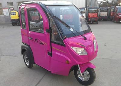 China Steel Rim Enclosed Electric Tricycle 1000 W Max Loading 160 KG For Women for sale