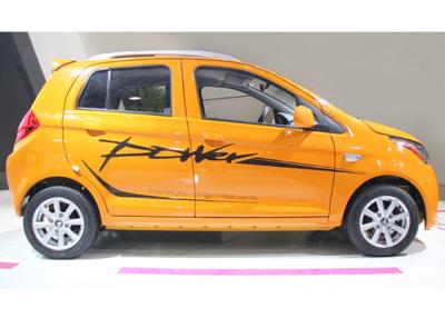 China Range 180-200 Km Electric Powered Vehicles , 72V 5KW Motor Power Yellow Automatic Electric Car for sale