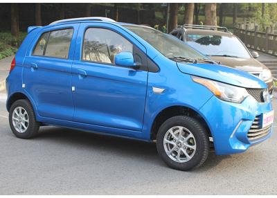 China Rear Wheel Drive Sedan Electric Car 72V5KW Motor Power Remote Central Lock Blue for sale