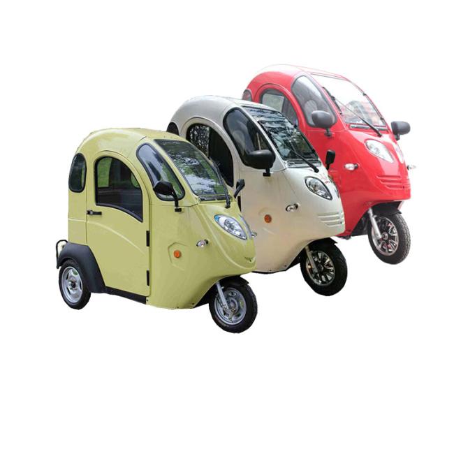 Adult Disabled 3 Wheel Electric Tricycle 72V Plastic Cabin Electric