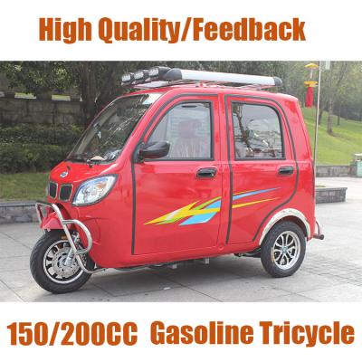 China 200CC Petro 3 Wheel Motorized Tricycle 5 Seater Passenger Auto Rickshaw for sale
