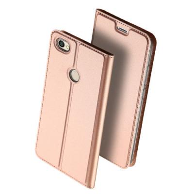 China Rose gold LG Q6 phone case with magnet , Mobile Phone Leather Case for sale