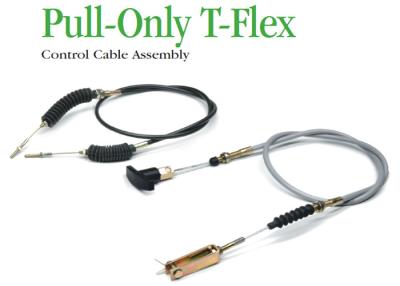China High Tensile Industrial Control Cables , Pull - Only T - Flex Control Cable Assembly for sale