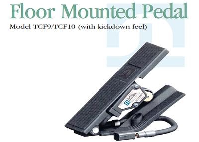 China Floor Mounted Electronic Accelerator Pedal TCF9 / TCF10 Series With Kickdown Feel for sale