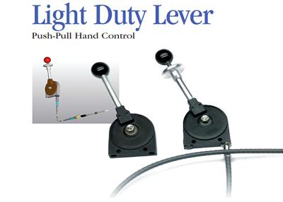 China Mechanical Push Pull Control Lever Light Duty Type With Available Locking Detents for sale