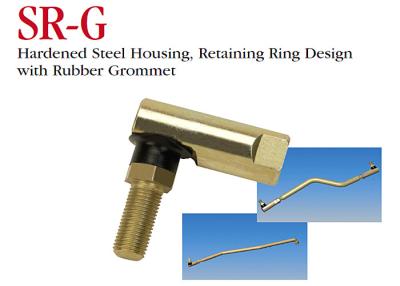 China Hardened Steel Housing Stainless Steel Ball Joint SR - G Series With Rubber Grommet for sale