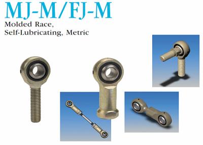 China MJ-M / FJ-M Industrial Rod Ends , Molded Race Self Lubricating Metric Rod Ends for sale