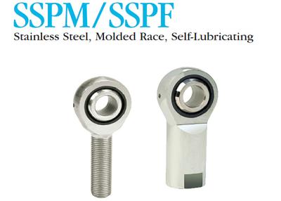 China Stainless Steel Spherical Bearing Rod Ends , SSPM / SSPF Metric Ball Joint Rod Ends for sale