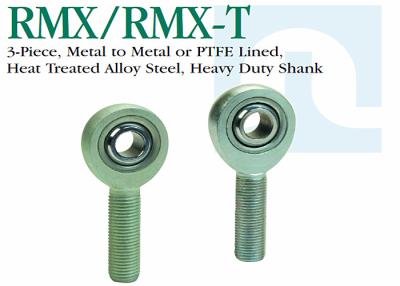 China RMX / RMX - T Precision Heavy Duty Rod Ends , PTFE Lined Threaded Solid Rod Ends for sale
