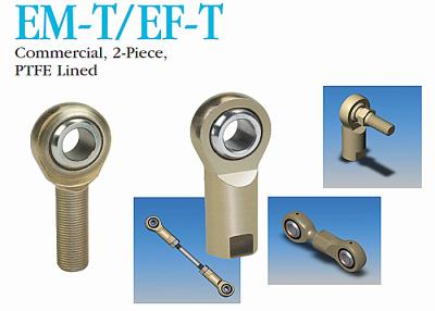 China EM-T / EF-T Stainless Steel Heim Joint Rod Ends 2 - Piece PTFE Lined For Industrial for sale