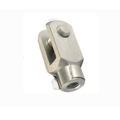 China Construction Cable End Fittings Steel U Fork Rod Ends Clevis With Female Thread for sale