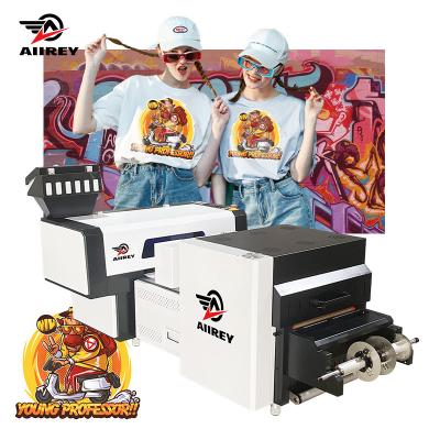 China Factory Hot-Selling New T-Shirt Printing Dtf A2 Printer Double Head High Speed Rolling Dusting Heating Printer for sale