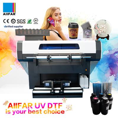 China Productivity Roll To Roll UV DTF Printer Inkjet UV Crystal Sticker Printer en venta