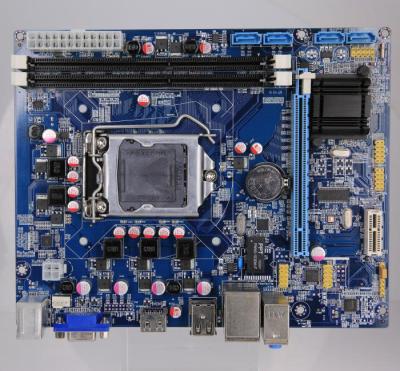 Chine Duo du noyau 2 de Pentium de Mico ATX h55 Celeron de carte mère de la prise LGA1156 à vendre