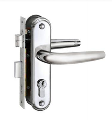 China Safety Front Door Entry Handle And Deadbolt Lock Set Sleek Lever Cylinder Deadbolt for sale