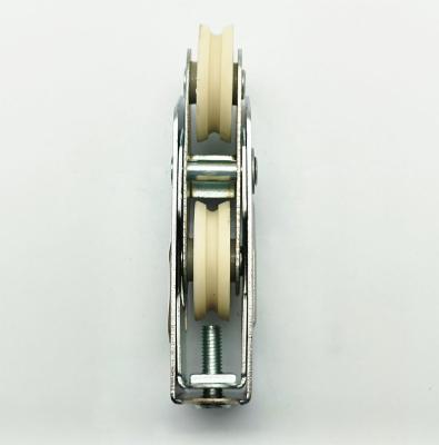 China Plastic Pa6 Sliding Window Roller OEM U Groove Matt Finish Style for sale