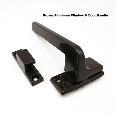 China Aluminum Brown Door And Window Handle Lock For House CA Finishes for sale