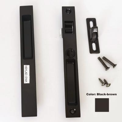 China Anti Corrosion Aluminium Sliding Window Lock 90G Double Side Black Brown Modern Door Lock for sale