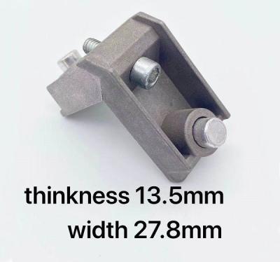 China Die Cast window Aluminium Profile Corner Joint 13.5mm Thinkness 27.8mm Width for sale