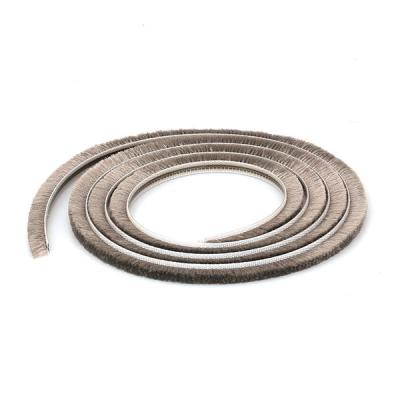China Vinyl Warehouse Window And Door Weather Strip Wool Pile 6×18mm Sound Proof for sale