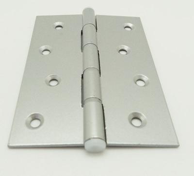 China Powder Spraying 180 Degree Glass Door Hinge , 6 Inch Door Hinge Silver Color for sale