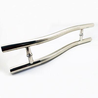 China SS201 Handles For Shower Doors , Glass Shower Door Pulls For 6-12mm Glass for sale