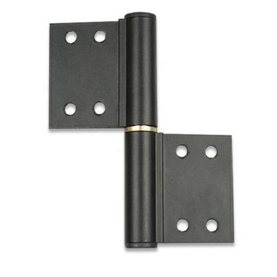 China Bisagras de puerta negras de aluminio, grueso 2.7-4.5m m de la bisagra de la bandera de la puerta de 4 pulgadas en venta