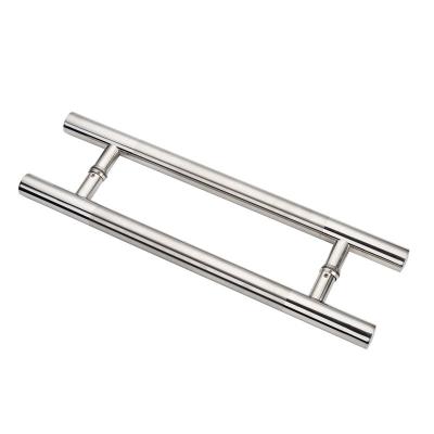 Chine SUS316 Chrome a plaqué la poignée, la salle de bains SUS201 la porte qu'en verre manipulent l'épaisseur de tube de 1.5mm à vendre