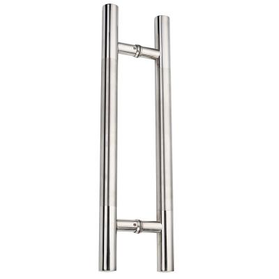 Chine SUS316 Chrome a plaqué la poignée, la salle de bains SUS201 la porte qu'en verre manipulent l'épaisseur de tube de 1.5mm à vendre