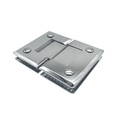 China 180 Degree Shower Glass Door Hinge Brass Material Bevel Style for sale