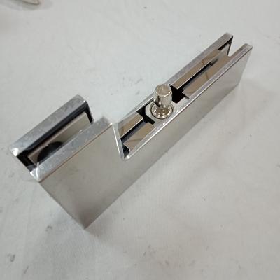 China L Shape Bottom Patch Fitting For Glass Door 8-12Mm Toughened glass thickness for sale