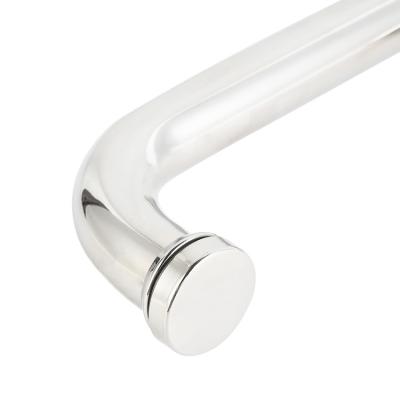 China Dia 25mm Shower Room Glass Door Handle For Bathroom 0.6mm Thickness ODM for sale