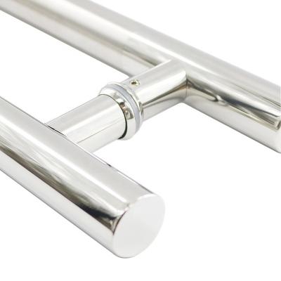 중국 유리제 문 H 모양 38mm 32mm 25mm Dia를 위한 스테인리스 잡아당기기 문 손잡이 판매용