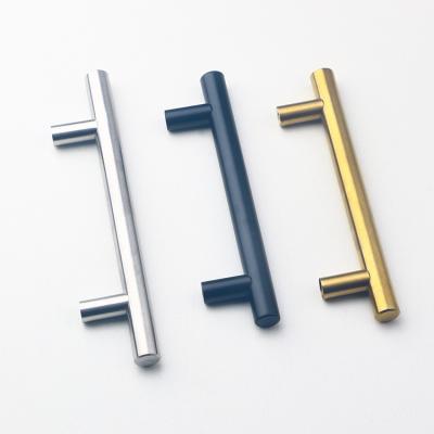 China SS201 SS304 Furniture Hardware Replacement Parts T Bar Cabinet Handles 64mm dia for sale