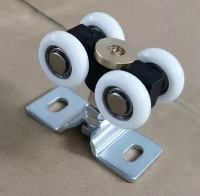 China Standard Metal Sliding Door Rollers Hanging Wheels Pulleys for sale