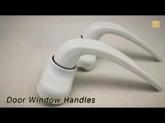 White Door Window Handles Double Side Aluminum Powder Coated Modern