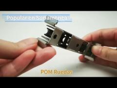 Rulli di porta scorrevole in nylon 21*20 ruota di finestra in acciaio inossidabile