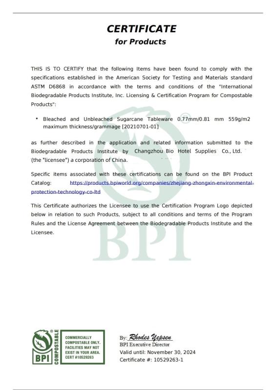 BPI - Changzhou Bio Hotel Supplies Co., Ltd.