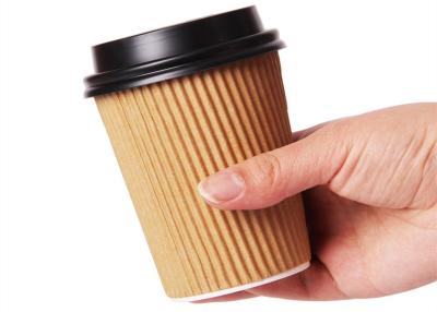 China 20oz 24oz Biodegradable Ripple Wall Disposable Paper Cups 8 Oz Paper Hot Drink Cups for sale