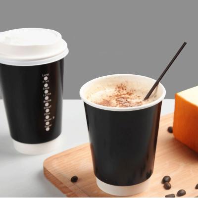 Cina EN13432 tazze di caffè asportabili su ordinazione di carta eliminabili delle tazze 400Ml 12Oz con il coperchio in vendita