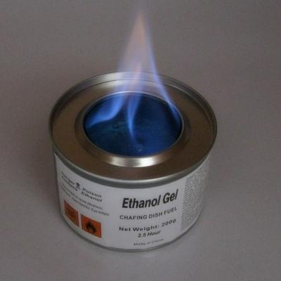 China 200g Tin Catering Gel Chafing Fuel Ethanol Cooking Food Warming Fuel Gel for sale