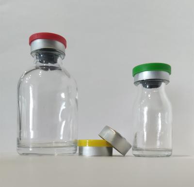 Chine Flacon en verre moulé transparent de 20 ml Bouteille de réactif de chimie pour estampage à chaud à vendre