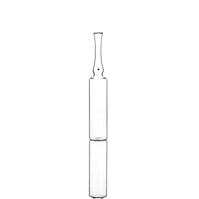China cosmetic glass bottle  glass ampoule  10ml clear borosilicate  glass ampoule for sale