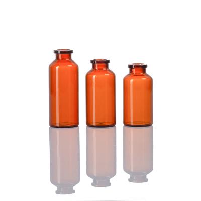 China 50R Neutral Borosilicate Glass Vial Clear Amber Tubular Glass Vial for sale