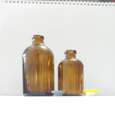 China Botella de vidrio moldeada de 50 ml para líquido de perfusión y otros medicamentos en venta