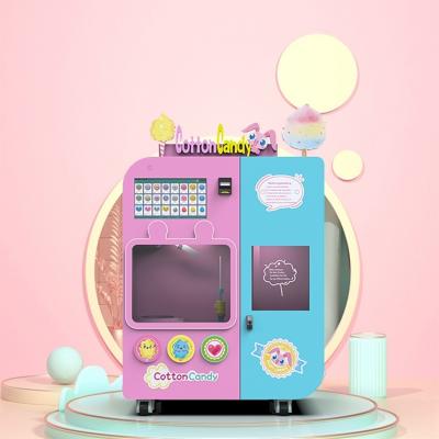 China 12L bucket Flower Cotton Candy Machine 2500W 220V Candy Floss Vending Machine for sale