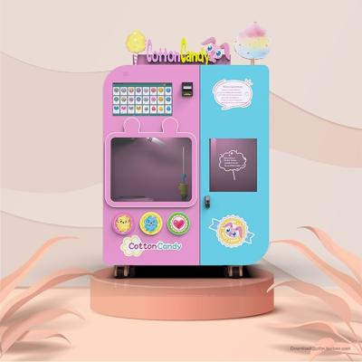 China Automatic Clean Fairy Floss Vending Machine 110V-240V Flower Cotton Candy Machine for sale